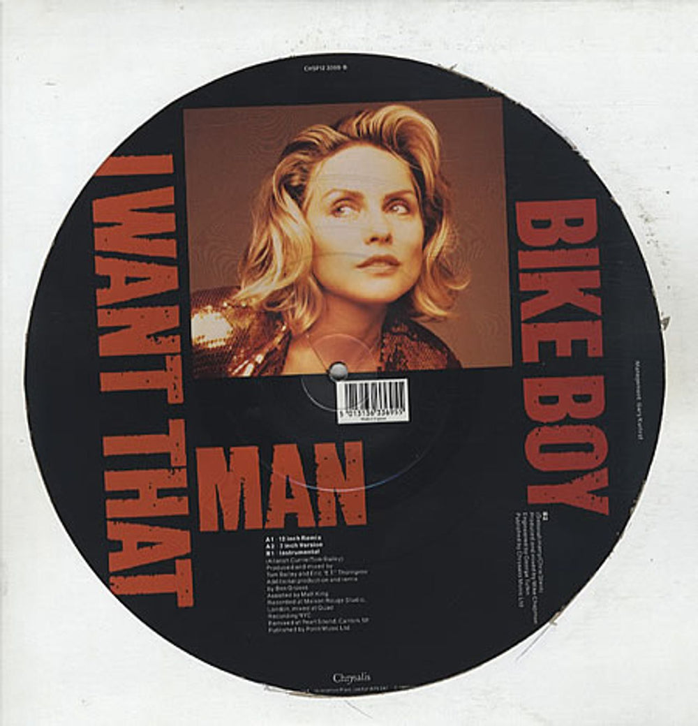 Debbie Harry I Want That Man UK 12" vinyl picture disc (12 inch picture record) DEB2PIW11517