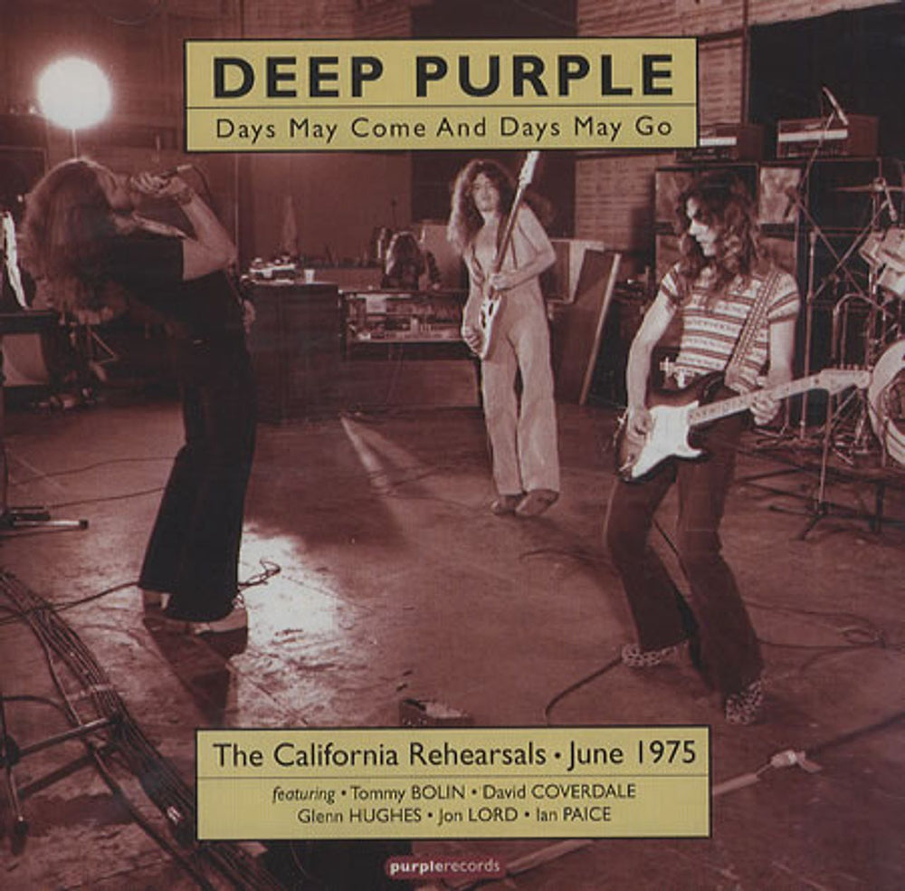 Deep Purple Days May Come And Days May Go UK CD album (CDLP) PUR303