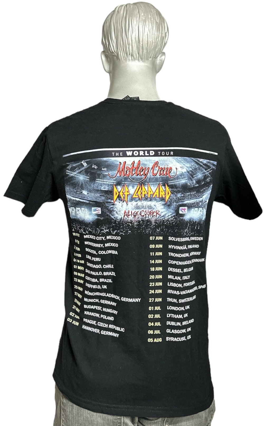 Def Leppard Def Leppard & Motley Crue World Tour T-shirt UK t-shirt