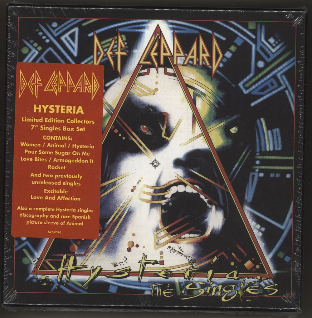 Def Leppard Hysteria (The Singles) - Sealed UK 7" single box set 6759026