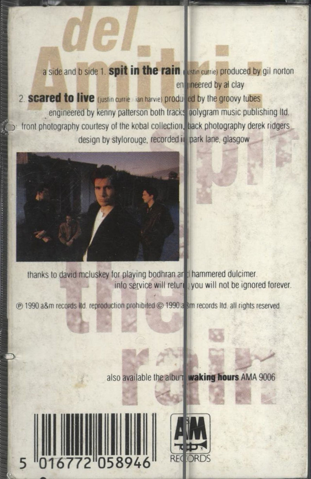 Del Amitri Spit In The Rain UK cassette single DELCSSP114002