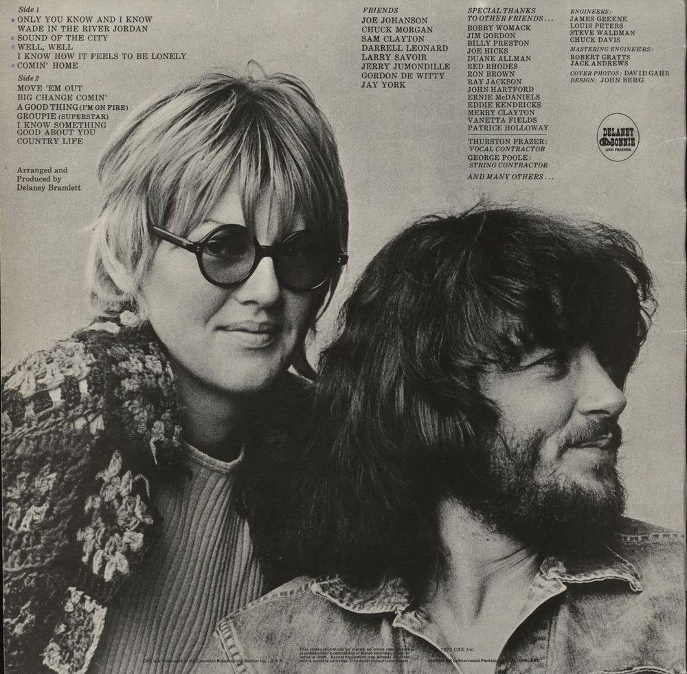 Delaney & Bonnie D & B Together UK vinyl LP album (LP record)