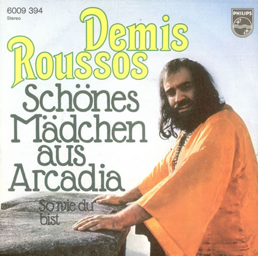 Demis Roussos Schönes Mädchen Aus Arcadia German 7" vinyl single (7 inch record / 45) 6009394