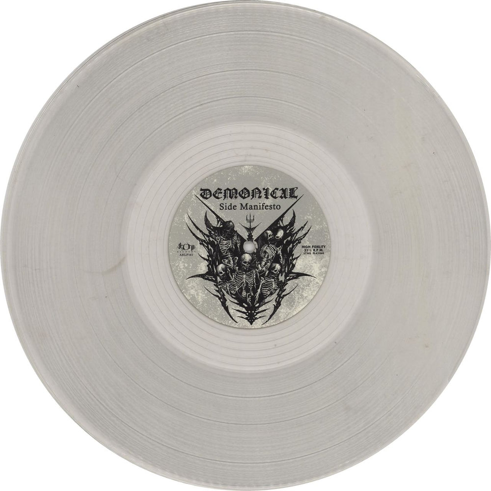 Demonical Chaos Manifesto - Clear Vinyl - Number 11 Polish vinyl LP album (LP record)