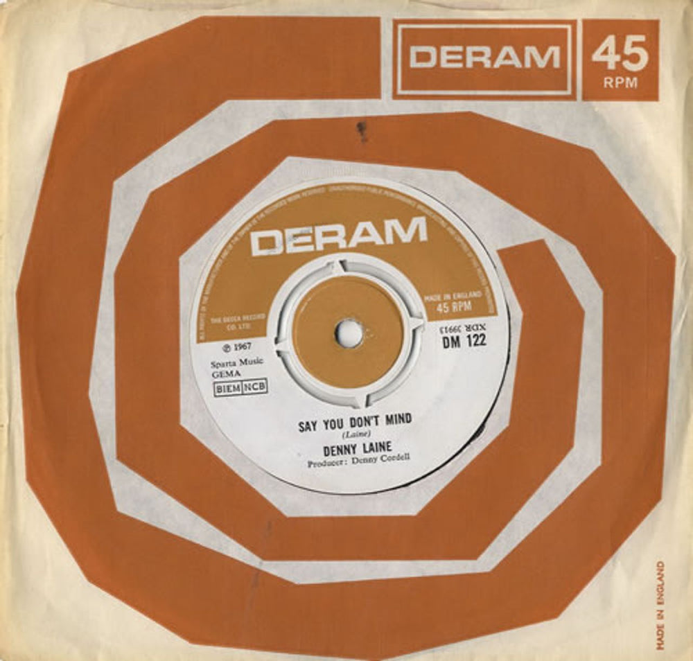 Denny Laine Say You Don't Mind-Archive Quality UK 7" vinyl single (7 inch record / 45) DM122