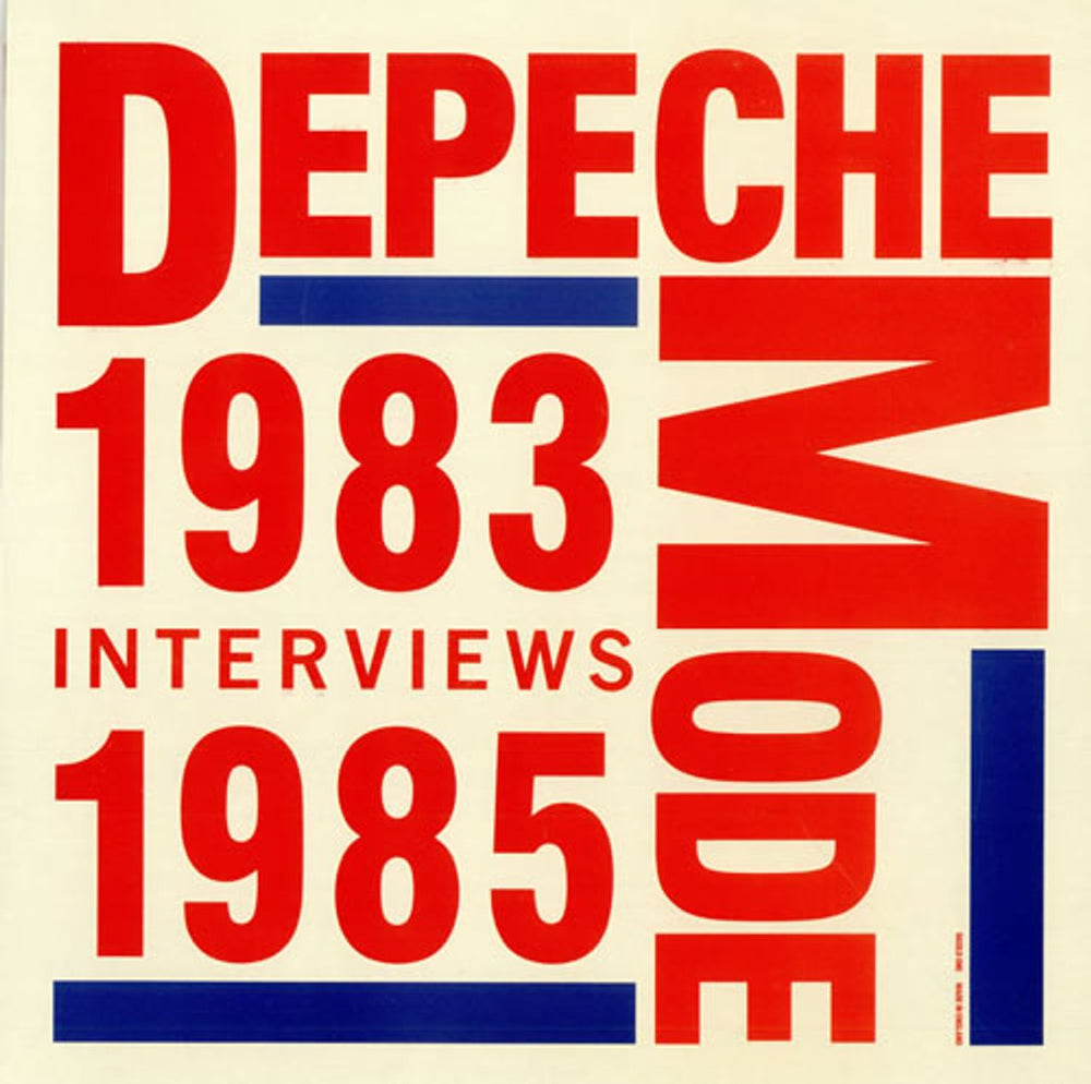 Depeche Mode Interviews 1983-1985 UK picture disc LP (vinyl picture disc album) BASILDONE