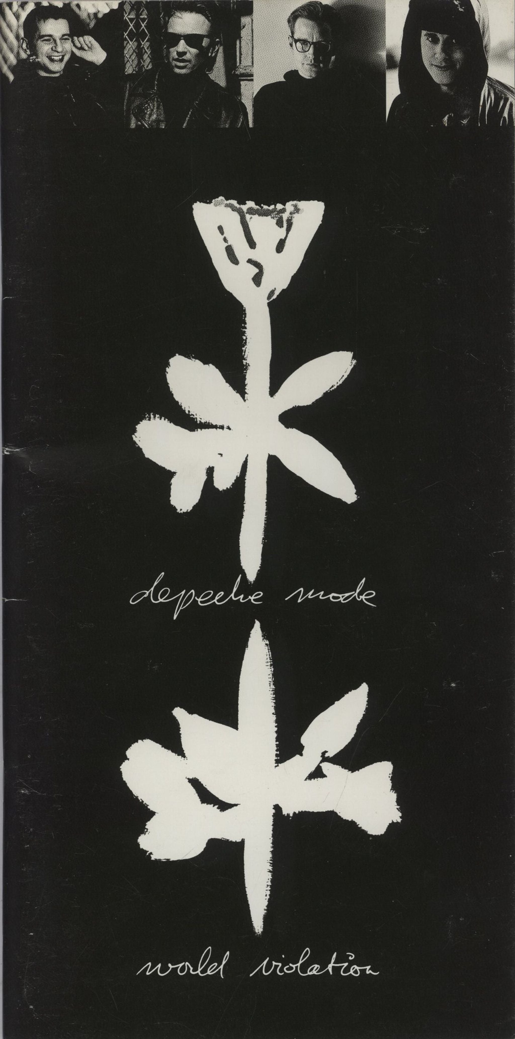 Depeche Mode World Violation UK tour programme TOUR PROGRAM