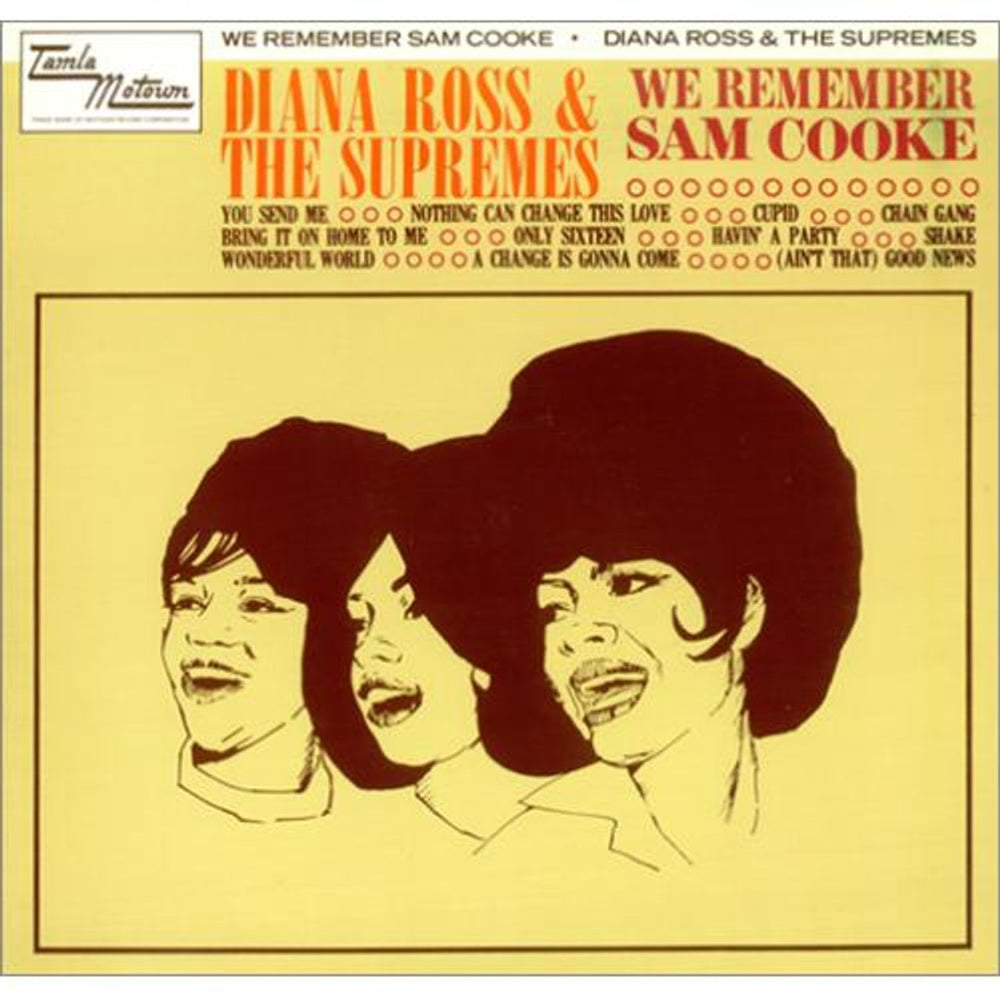 Diana Ross & The Supremes We Remember Sam Cooke German vinyl LP album (LP record) WL72445