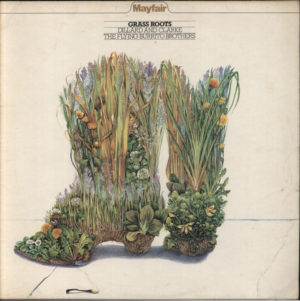 Dillard & Clark Grass Roots UK vinyl LP album (LP record) AMLB51038