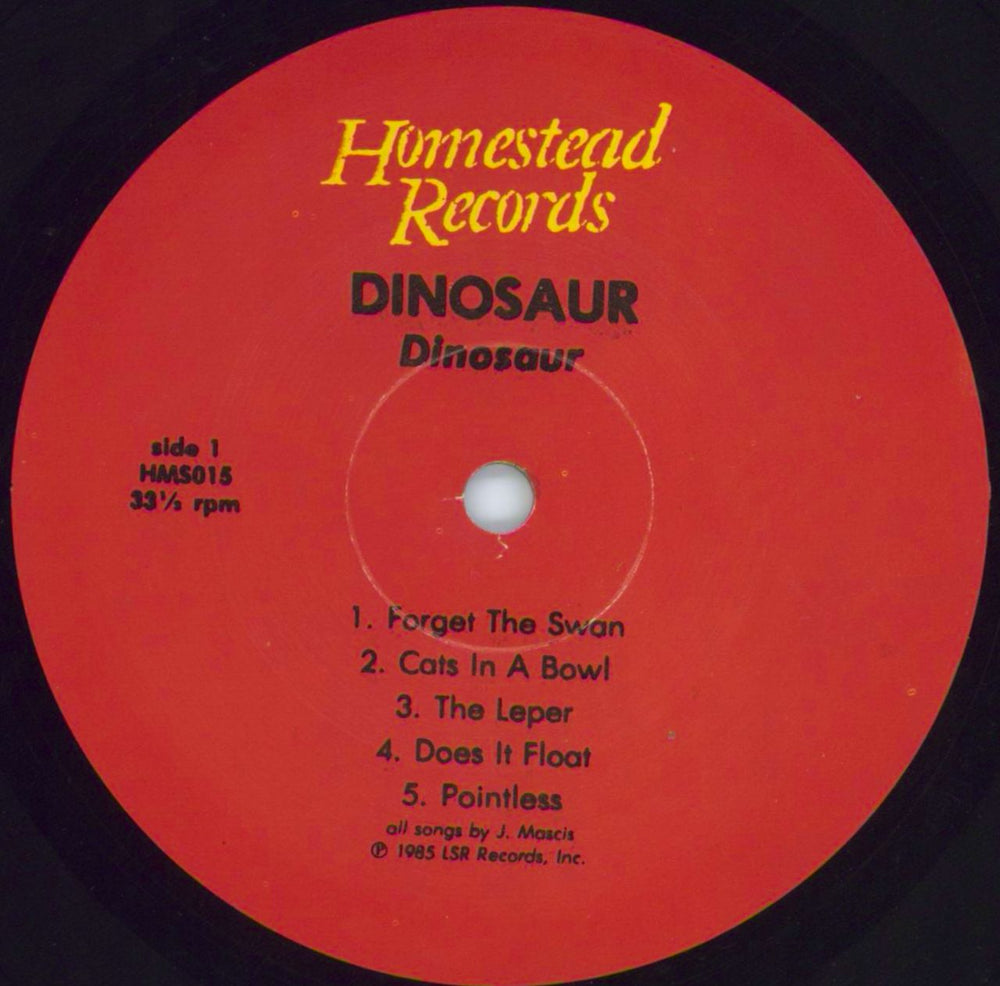 Dinosaur Jr Dinosaur - Red label US vinyl LP album (LP record) DJRLPDI380601