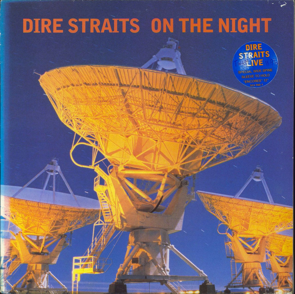 Dire Straits On The Night - Hype stickered/WOS UK 2-LP vinyl record set (Double LP Album) 514766-1