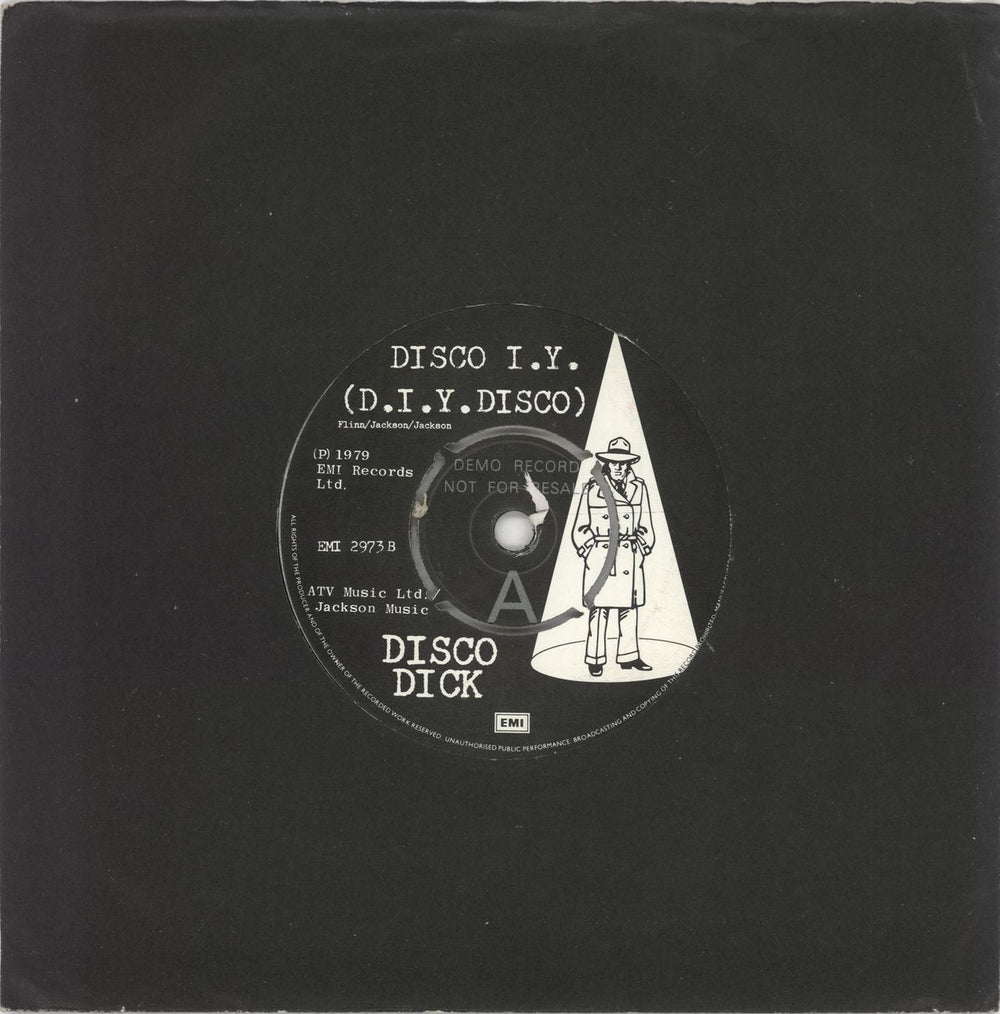 Disco Dick Disco I.Y. (D.I.Y. Disco) UK Promo 7" vinyl single (7 inch record / 45) EMI2973