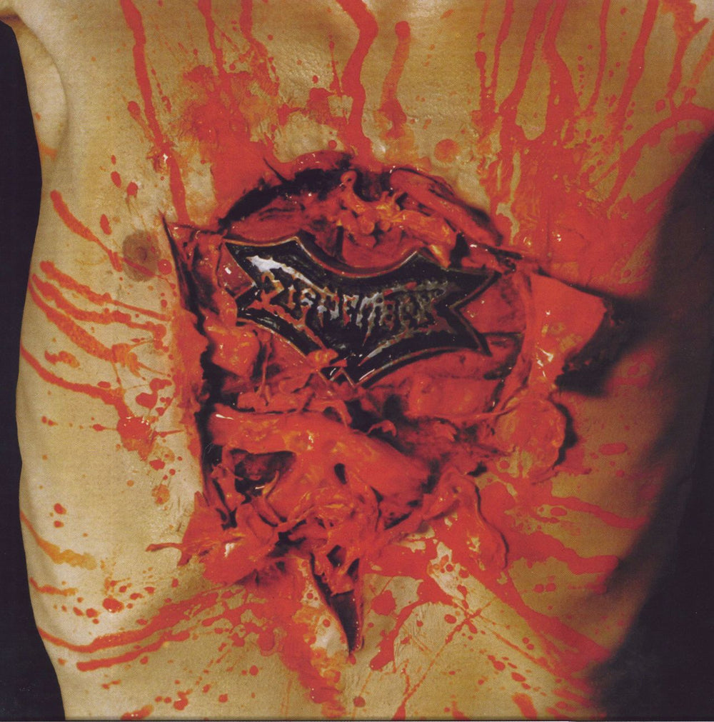 Dismember Indecent & Obscene - Red Vinyl UK vinyl LP album (LP record) BOBV182LP