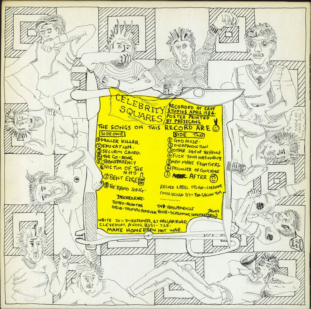 Disorder Under The Scalpel Blade UK vinyl LP album (LP record)