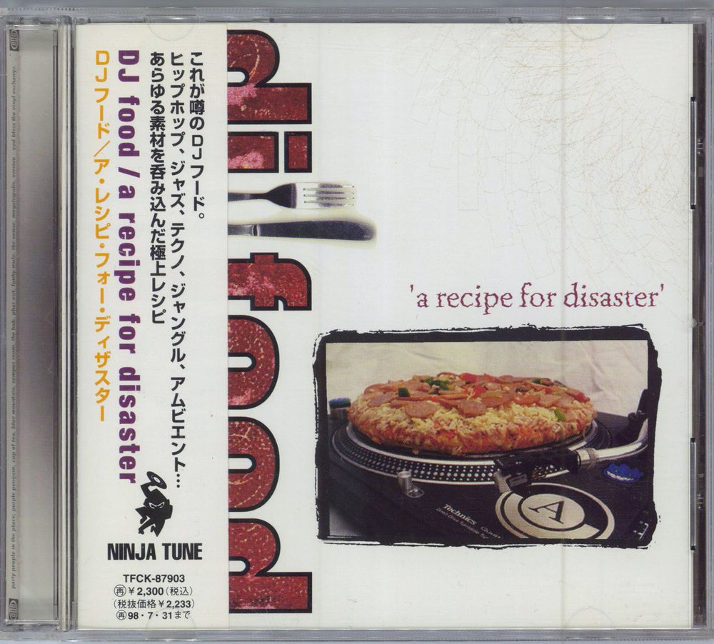 DJ Food A Recipe For Disaster Japanese Promo CD album (CDLP) TFCK-87903