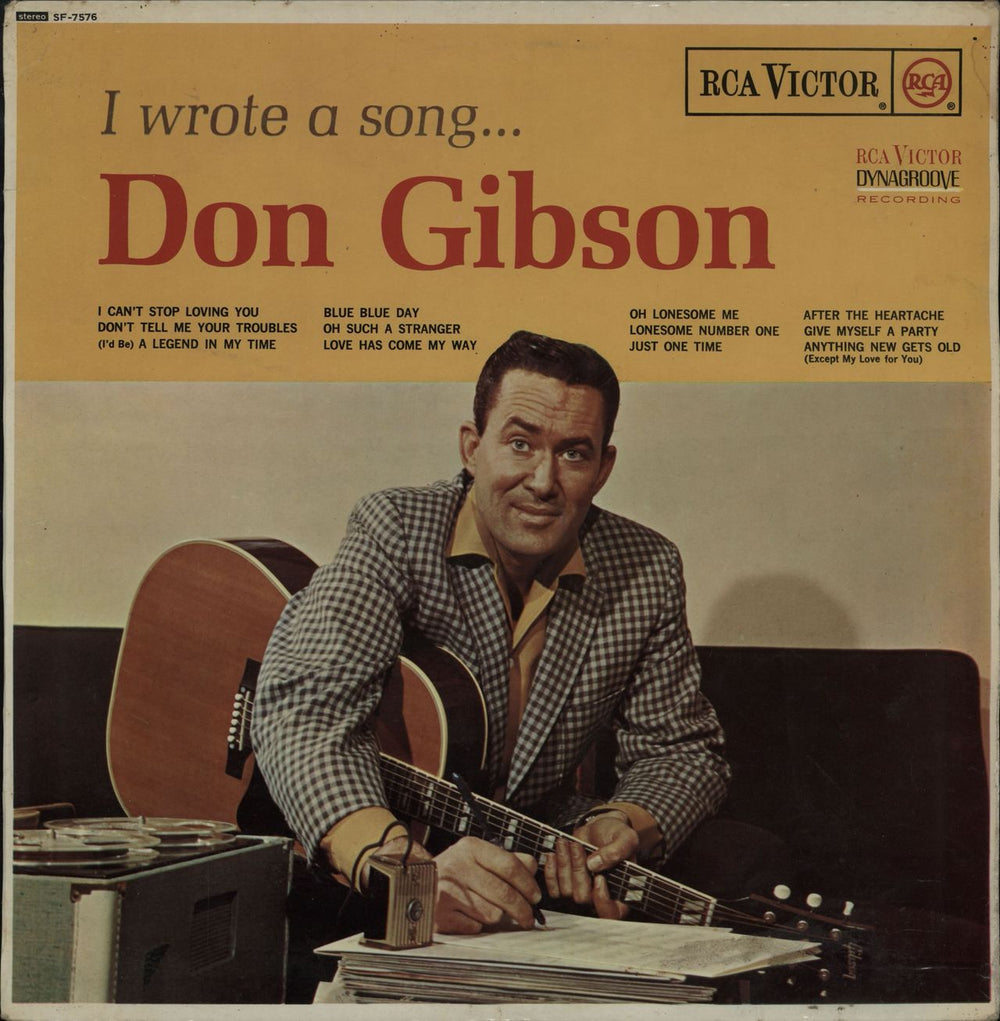 Don Gibson I Wrote A Song... UK vinyl LP album (LP record) SF7576