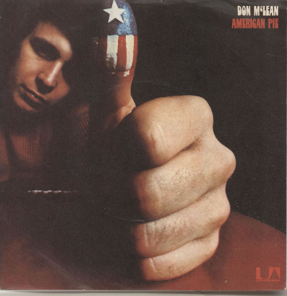 Don McLean American Pie + p/s UK 7" vinyl single (7 inch record / 45) UP628