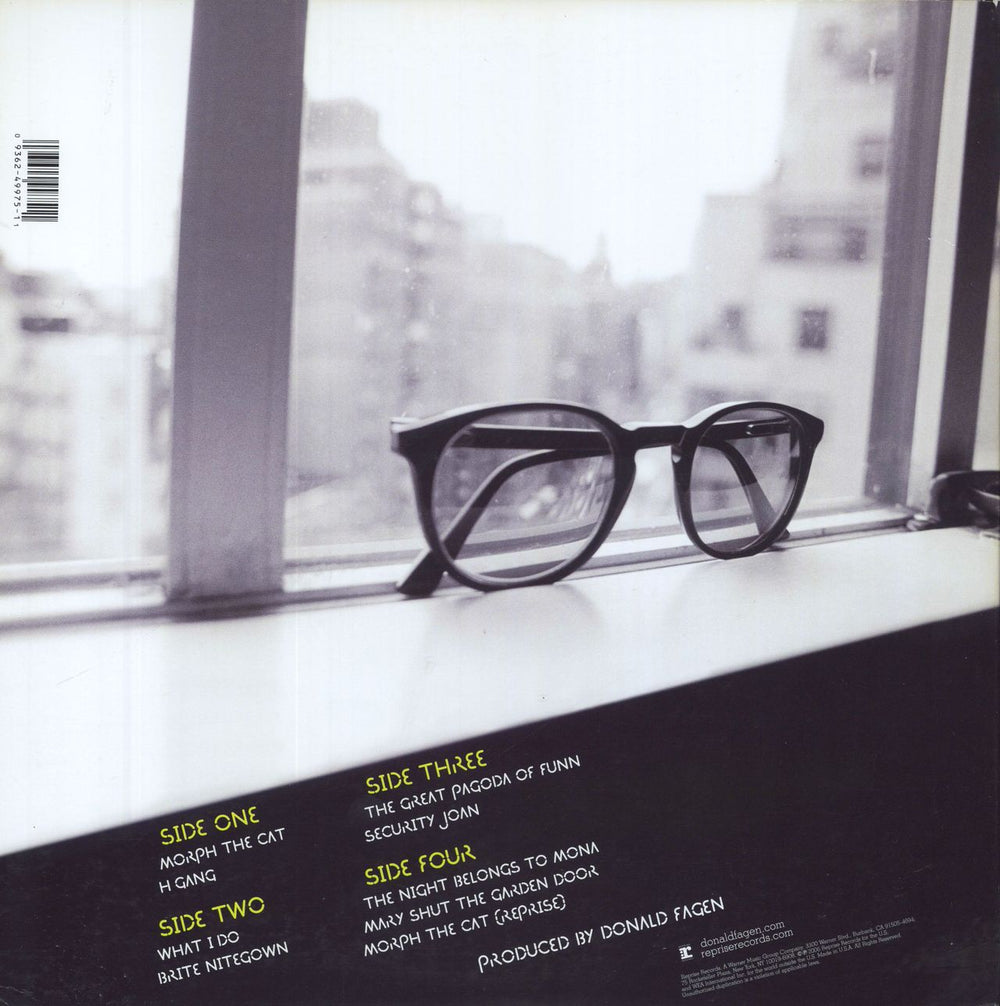 Donald Fagen Morph The Cat US 2-LP vinyl record set (Double LP Album) 093624997511