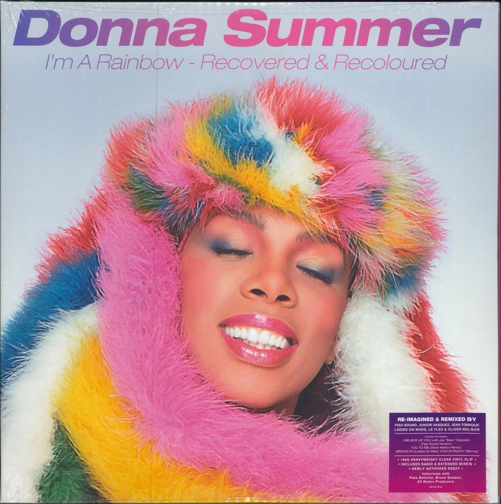 Donna Summer I'm A Rainbow: Recovered & Recoloured - 180gm Clear Vinyl - Sealed UK 2-LP vinyl record set (Double LP Album) DBTMLP009