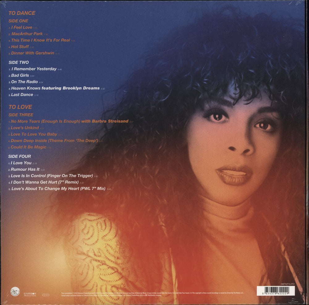 Donna Summer The Ultimate Collection UK 2-LP vinyl record set (Double LP Album) 654378622229