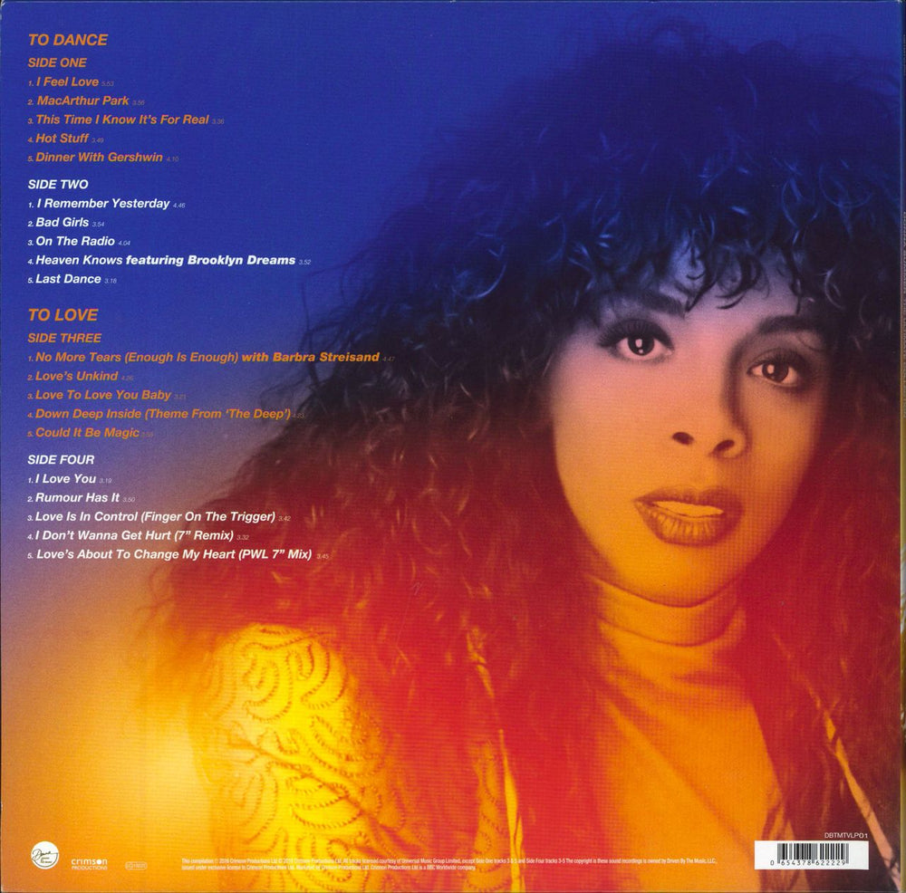 Donna Summer The Ultimate Collection UK 2-LP vinyl record set (Double LP Album) 654378622229