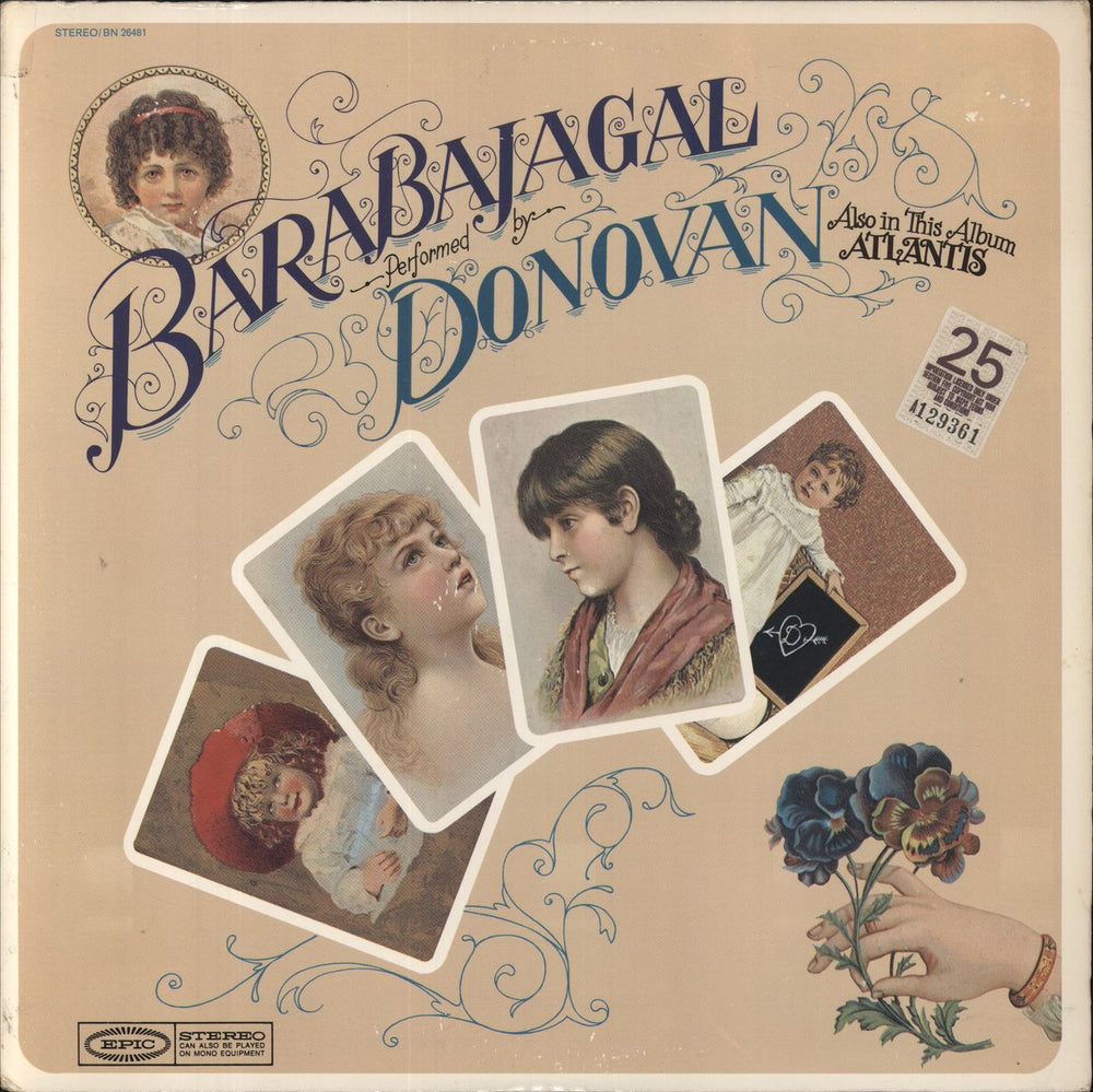 Donovan Barabajagal US vinyl LP album (LP record) PE26481