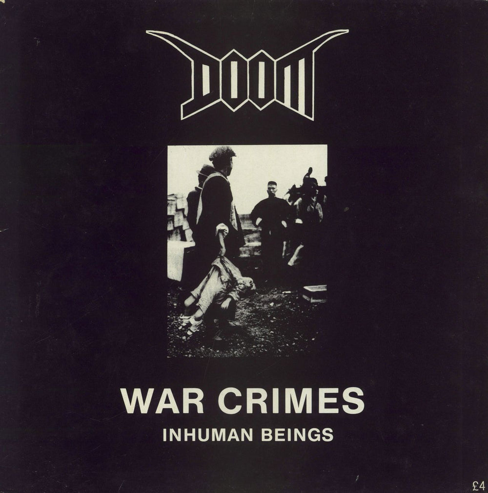 Doom War Crimes [Inhuman Beings] UK vinyl LP album (LP record) VILE4