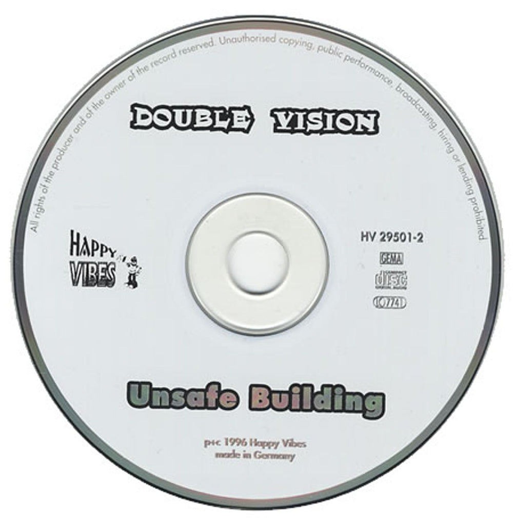 Double Vision Unsafe Building German CD album (CDLP) DBVCDUN76611
