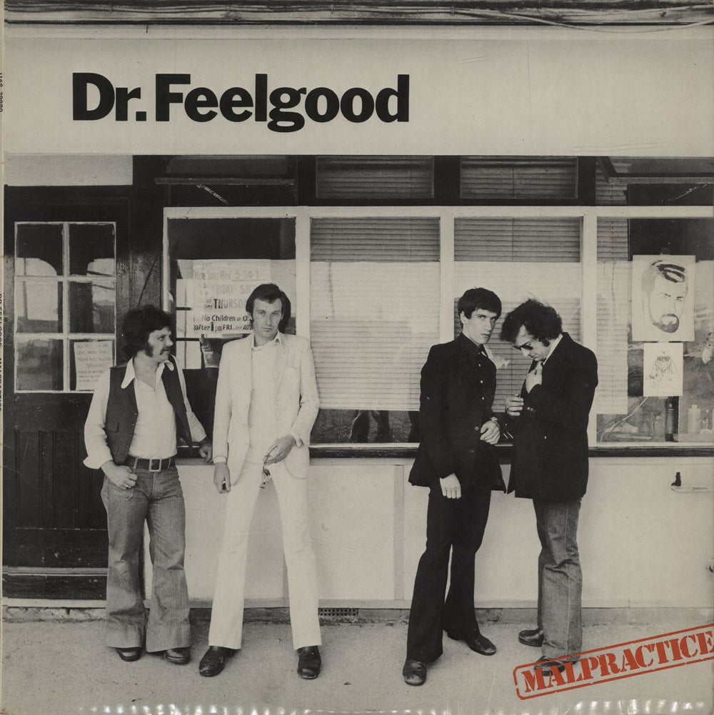 Dr Feelgood Malpractice - 1st UK vinyl LP album (LP record) UAS29880