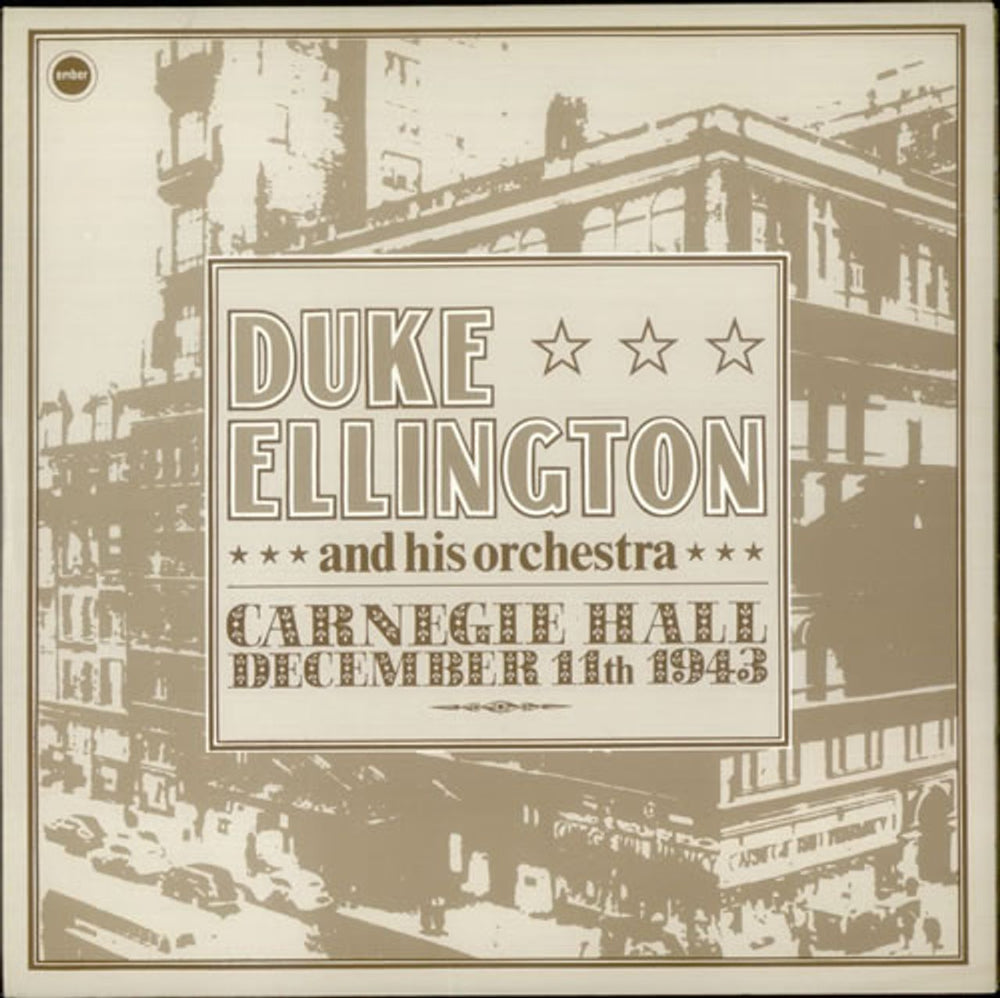 Duke Ellington Carnegie Hall - December 11th, 1943 UK 2-LP vinyl record set (Double LP Album) EMBD2001