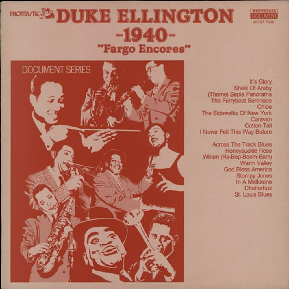Duke Ellington Fargo Encores Swedish vinyl LP album (LP record) NOST7636