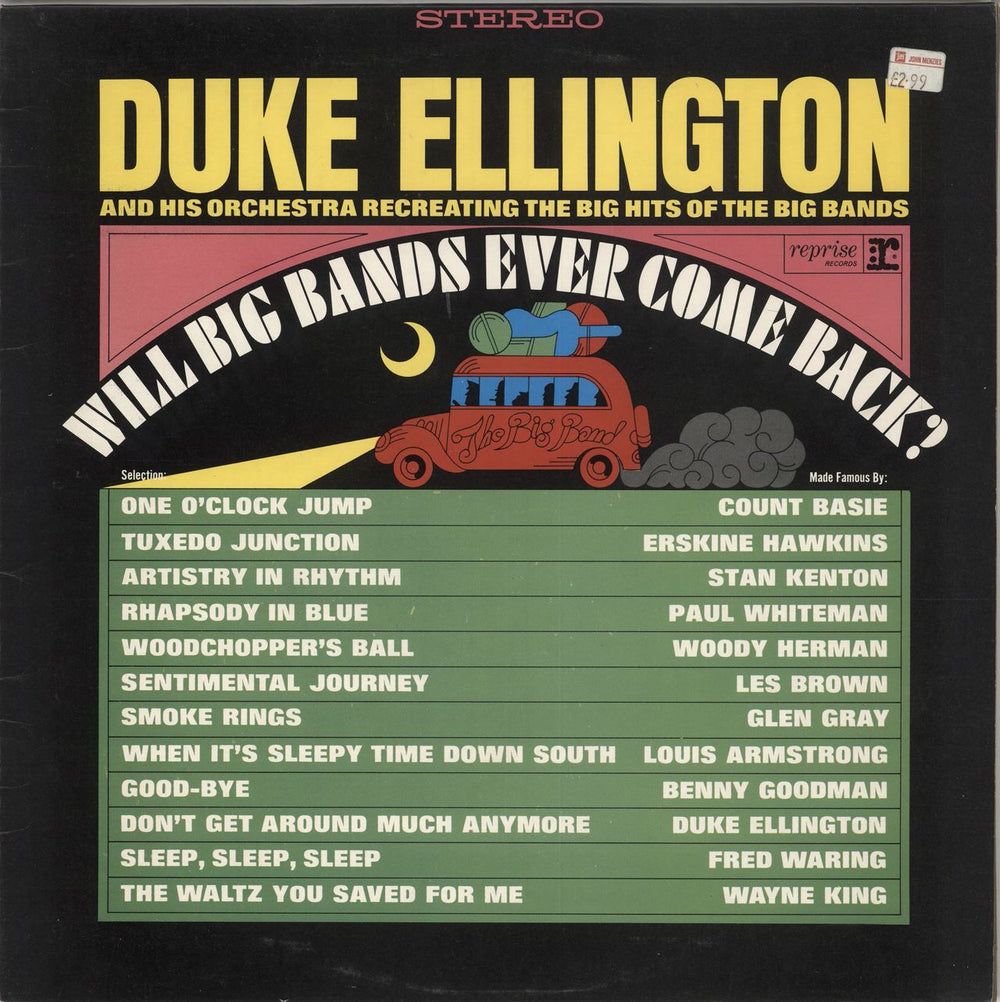 Duke Ellington Will Big Bands Ever Come Back? UK vinyl LP album (LP record) K54064