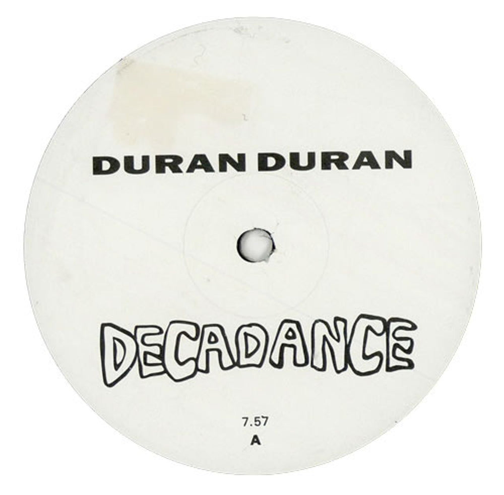 Duran Duran Decadance UK Promo 12" vinyl single (12 inch record / Maxi-single) 12DDDJX