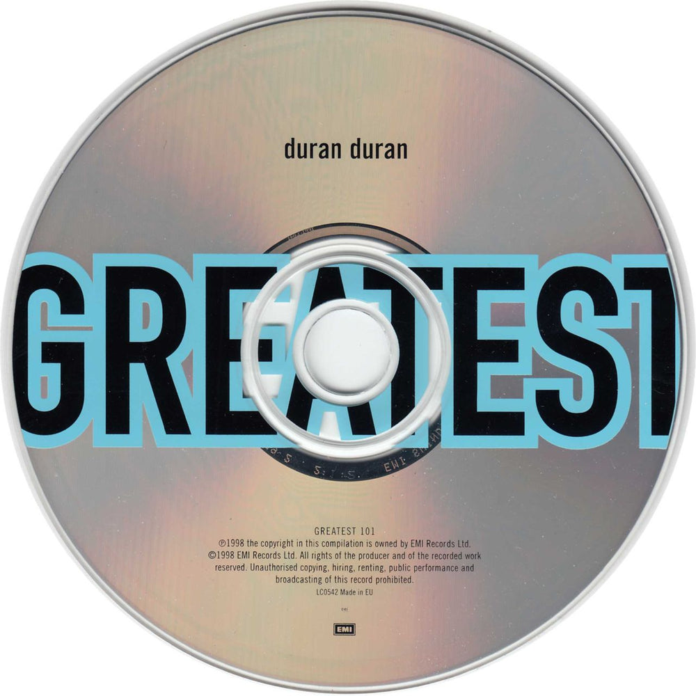 Duran Duran Greatest - Withdrawn UK Promo CD album (CDLP)