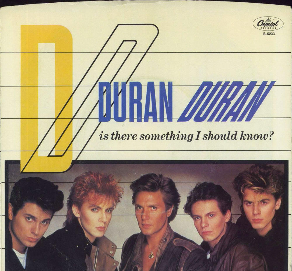 Duran Duran Is There Something I Should Know US 7" vinyl single (7 inch record / 45) B-5233