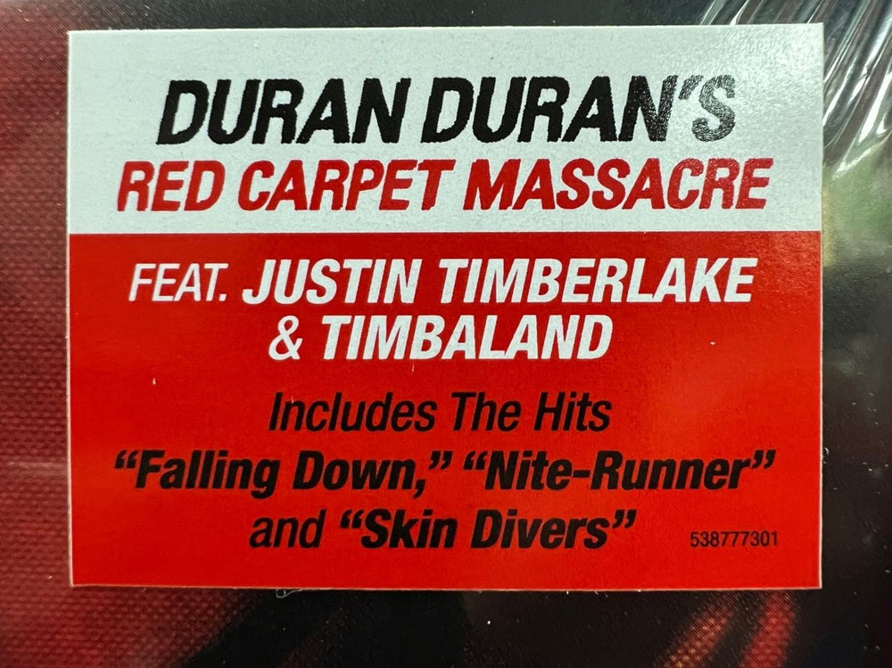 Duran Duran Red Carpet Massacre - Black Vinyl - Sealed UK 2-LP vinyl record set (Double LP Album) DDN2LRE802188