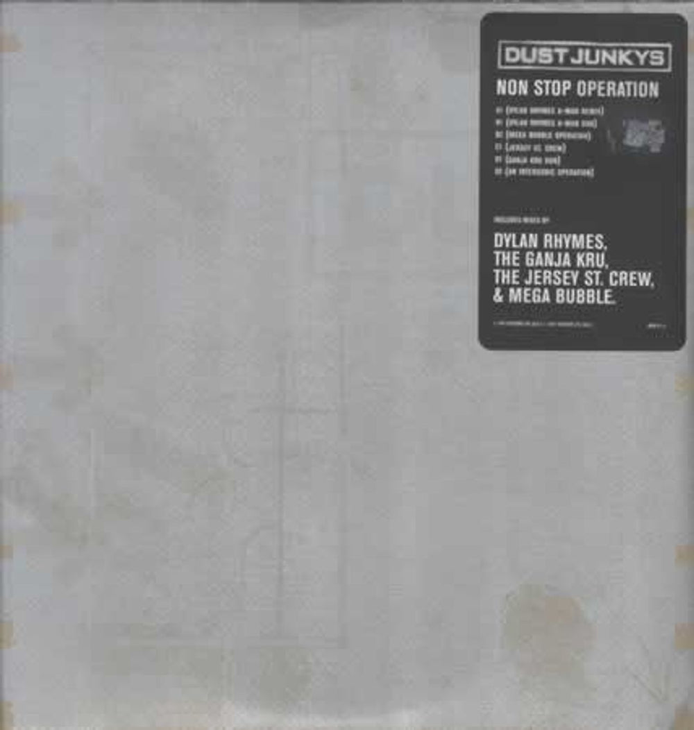 Dust Junkys Non Stop Operation UK Promo 12" vinyl single (12 inch record / Maxi-single) NON3-2