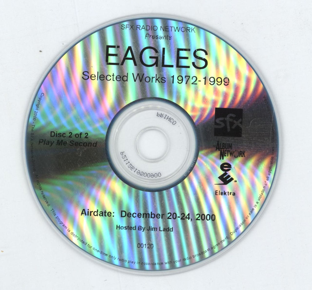 Eagles Selected Works 1972-1999 US CD-R acetate DECEMBER 20-24