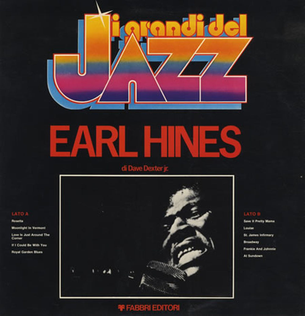 Earl Hines I Grandi Del Jazz #03 Italian vinyl LP album (LP record) GDJ03