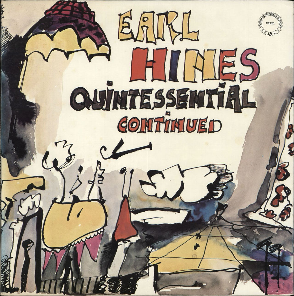 Earl Hines Quintessential Continued US vinyl LP album (LP record) CR120