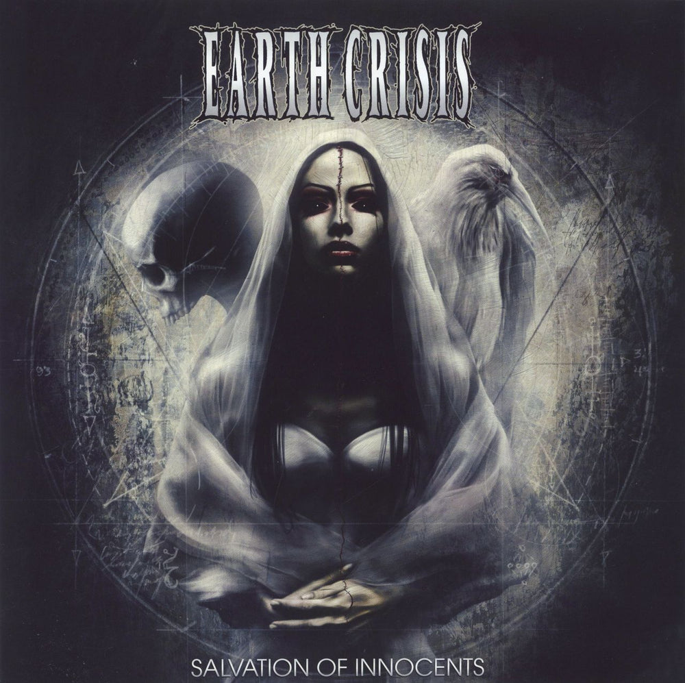 Earth Crisis Salvation Of Innocents - blue vinyl UK vinyl LP album (LP record) CANDLE879949