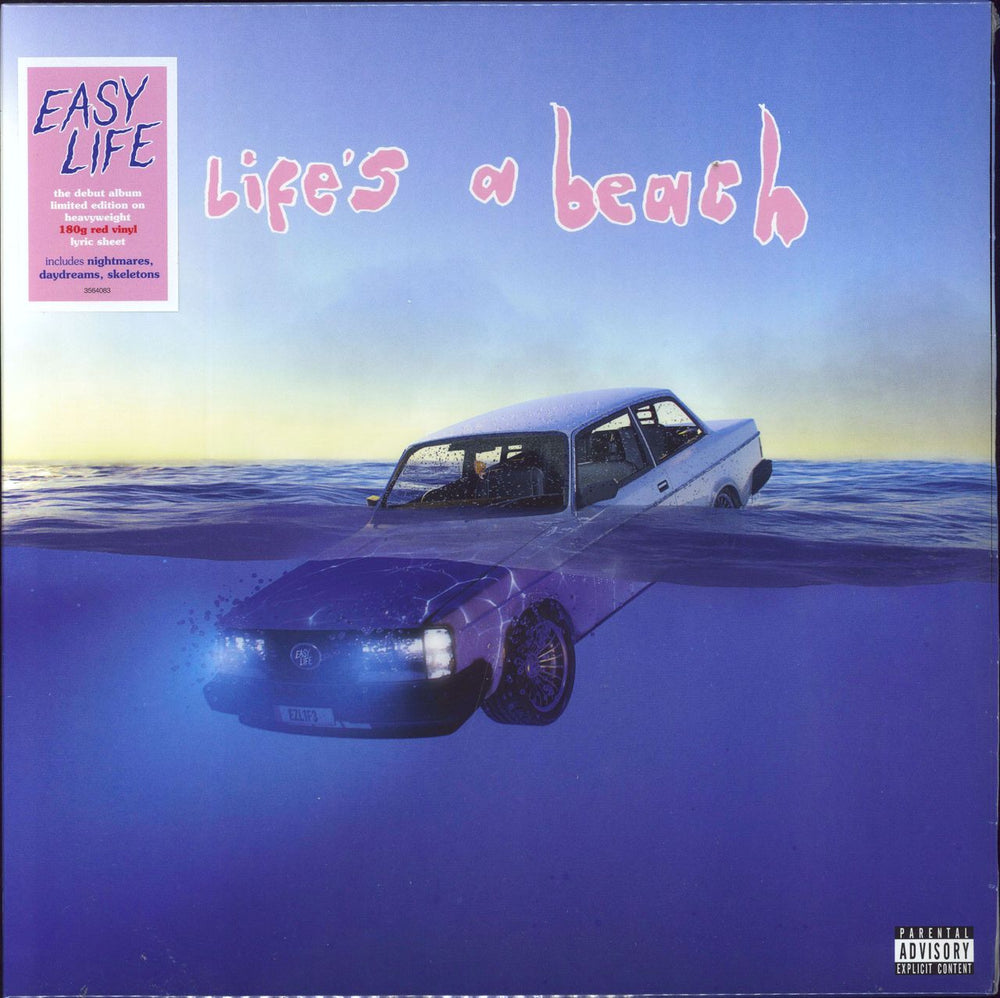 Easy Life Life's A Beach - Red Vinyl - Sealed UK vinyl LP album (LP record) 3564083