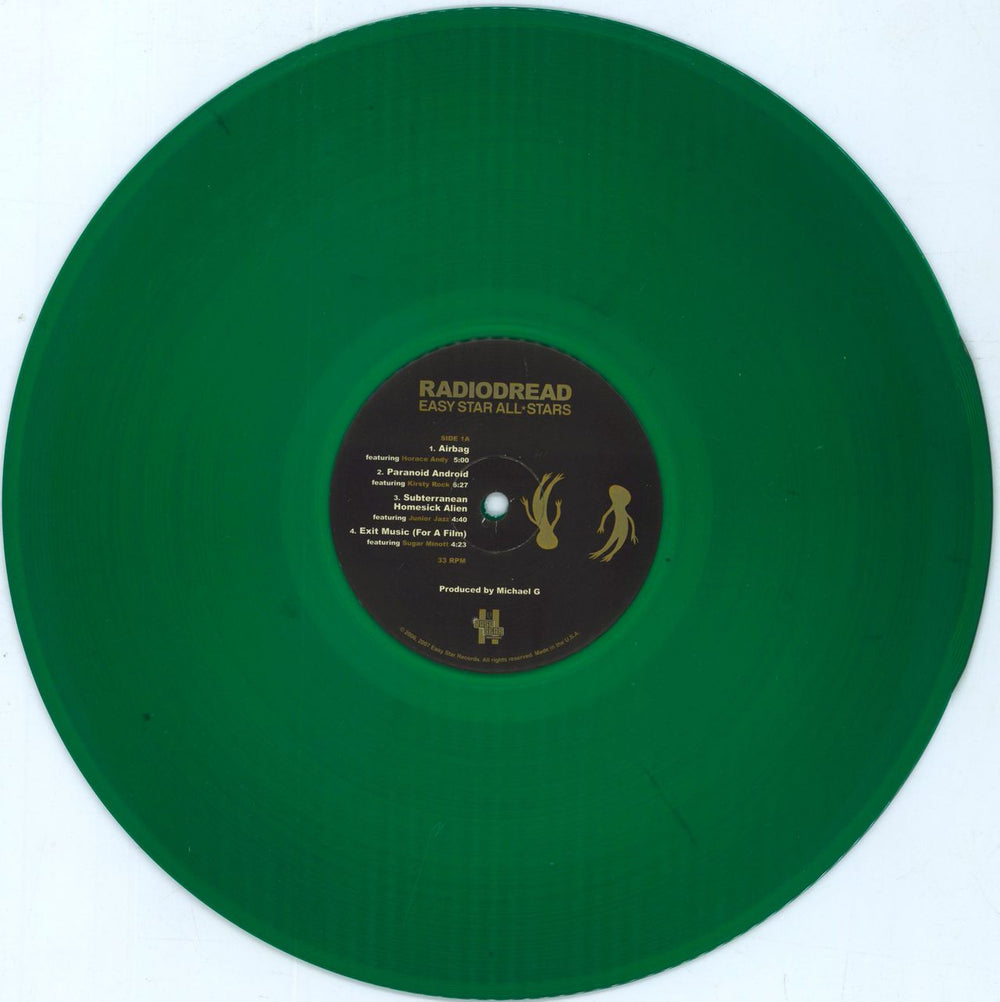 Easy Star All-Stars Radiodread - Green & Blue Vinyl UK 2-LP vinyl record set (Double LP Album) EAY2LRA803076