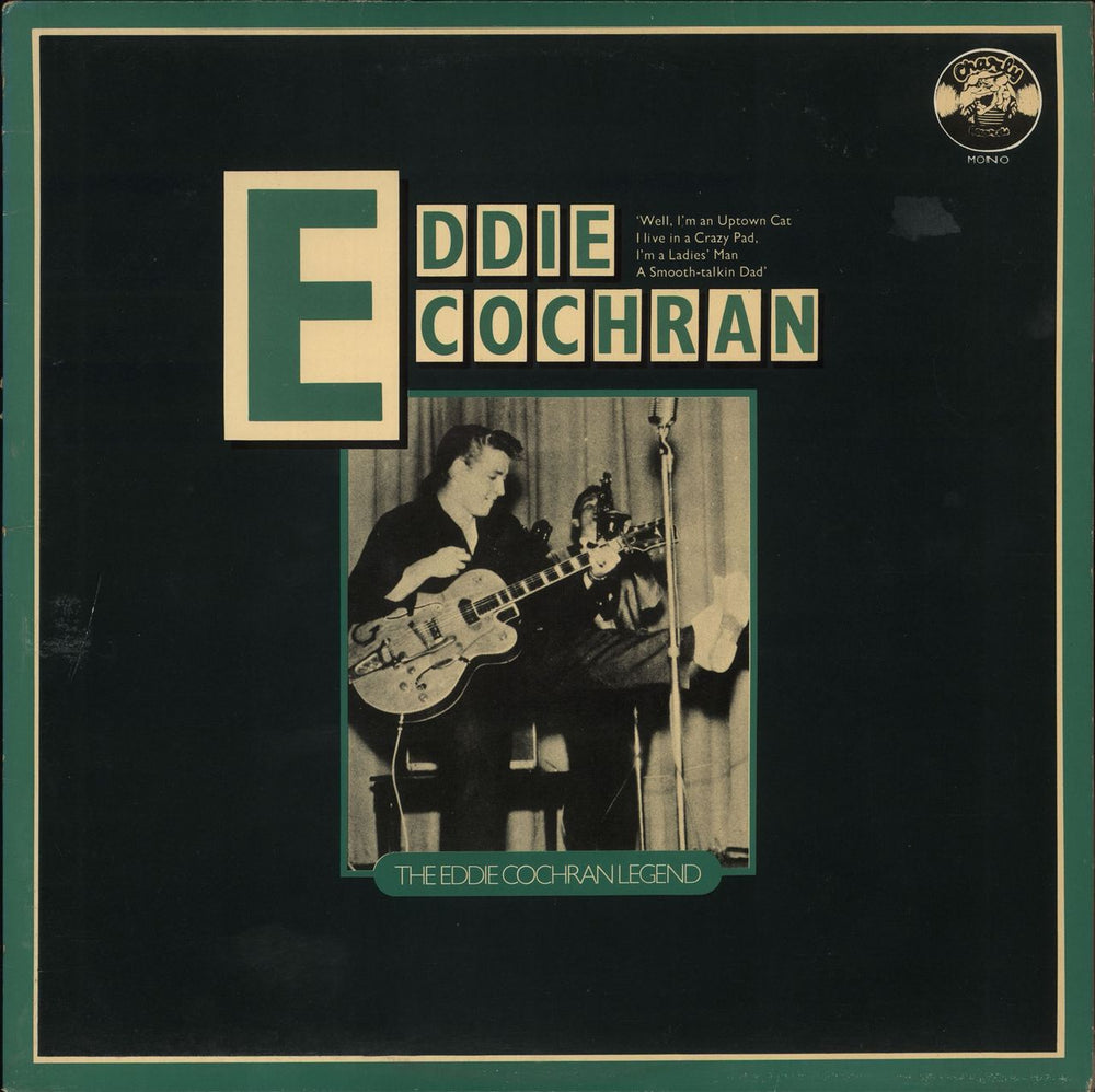 Eddie Cochran The Eddie Cochran Legend UK vinyl LP album (LP record) CR30168