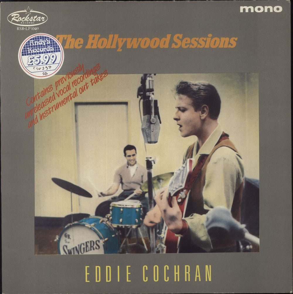 Eddie Cochran The Hollywood Sessions UK vinyl LP album (LP record) RSR-LP1009