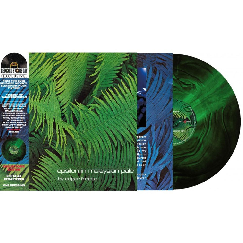 Edgar Froese Epsilon In Malaysian Pale - RSD 2022 - Green Marble UK vinyl LP album (LP record)