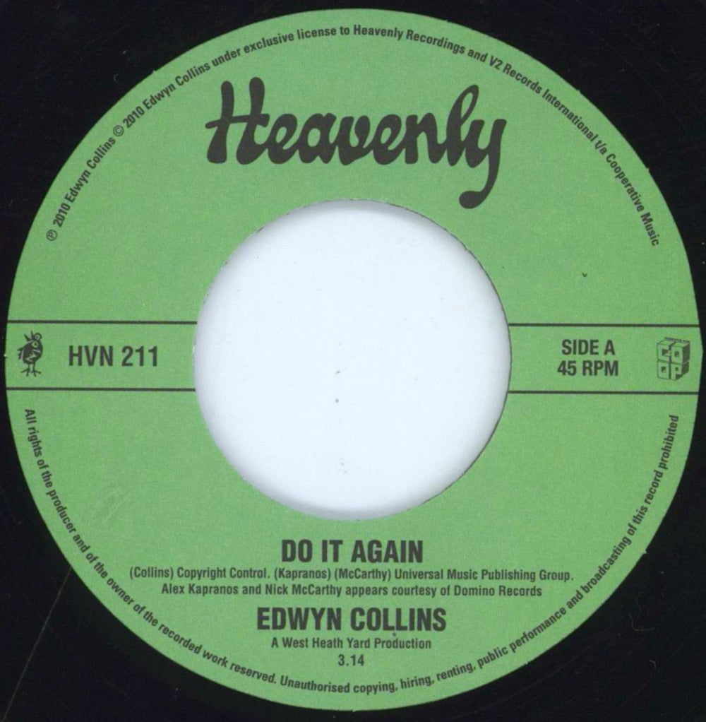 Edwyn Collins Do It Again UK 7" vinyl single (7 inch record / 45) HVN211