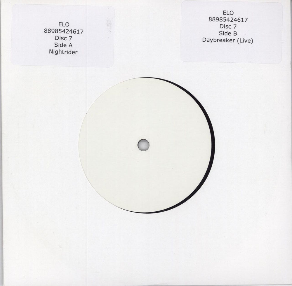 Electric Light Orchestra Nightrider / Daybreaker (Live) - Test Pressing UK 7" vinyl single (7 inch record / 45) 88985424617