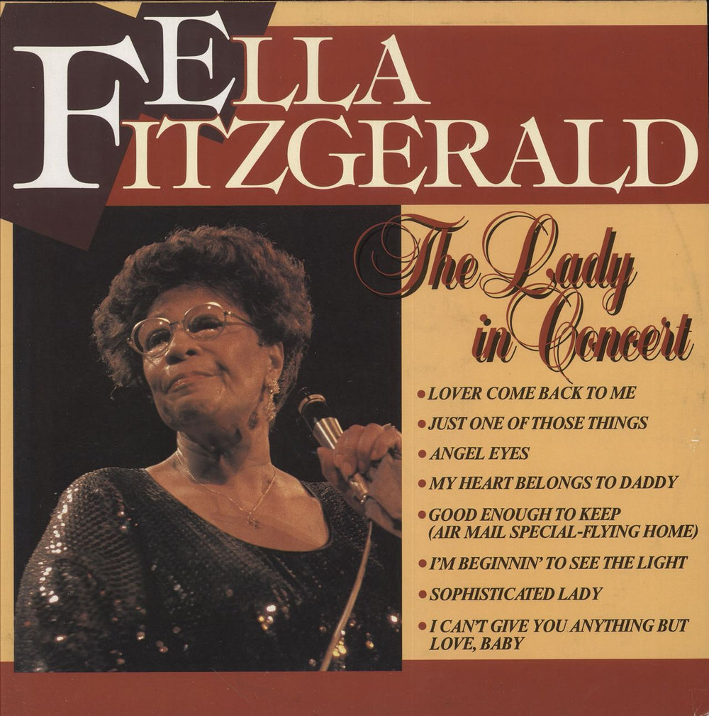 Ella Fitzgerald The Lady In Concert Italian vinyl LP album (LP record) HRH-11