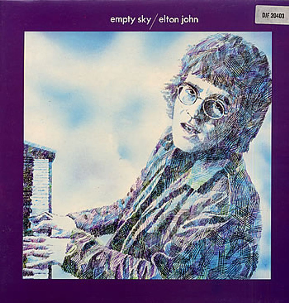 Elton John Empty Sky UK vinyl LP album (LP record) DJLPS403